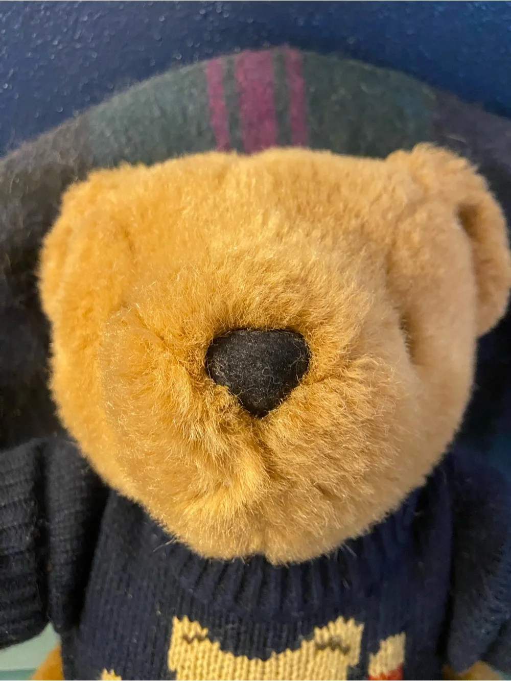 1997 Ralph Lauren Polo Bear Plush Teddy - Navy Sweater